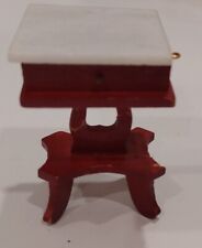 Dollhouse Miniature Kitchen Island / Side Table With White Granit or Marble top, used for sale  Shipping to South Africa
