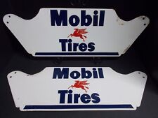 Vintage Mobil w/ Pegasus Metal Tire Display Rack Stand Sign, ca 1950s (A) for sale  Shipping to Canada