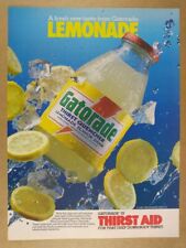 1986 Gatorade LEMONADE Thirst Quencher anúncio com estampa vintage comprar usado  Enviando para Brazil