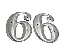 66  Or  99    Vintage Aluminum Numbers House Sign Industrial  Metal 3 Inch Z3 for sale  Shipping to South Africa