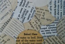 Used, ACEO NEW original text collage/vintage papers foreign /gloss finish "Baked Ham" for sale  Sarasota