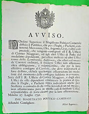NN375-MILANO AUSTRIACA-IL CORRIER MAGGIORE E LA SPEDIZIONE DI PREZIOSI 1791 comprar usado  Enviando para Brazil
