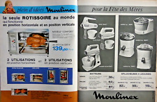 PUBLICITÉ DE PRESSE 1967 MOULINEX première Rôtissoire horizontal ou verticale segunda mano  Embacar hacia Argentina