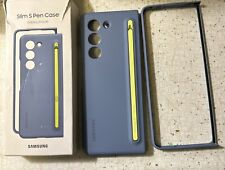 Capa Samsung Slim S Pen com Caneta para Galaxy Z Fold5 - Azul Gelado CAIXA ABERTA (EF-OF94PC) comprar usado  Enviando para Brazil