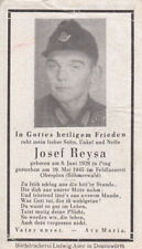 Sterbebild deathcard WH Soldat aus Prag KIA 1945 Oberplan Böhmerwald G267, gebraucht gebraucht kaufen  Borna
