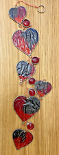 Red hearts suncatcher for sale  SOUTHAM