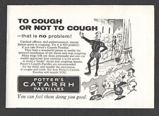 Potter catarrh pastilles for sale  UK
