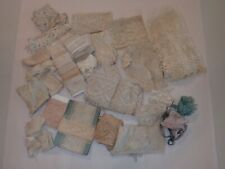 Antique Lace Trimming Pieces and Scraps Lot for Sewing, used for sale  Shipping to South Africa