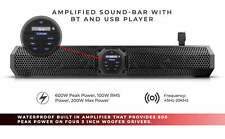 DS18 SB24BT 24" 600 Watt Amplified Marine Sound Bar Bluetooth Soundbar System for sale  Shipping to South Africa