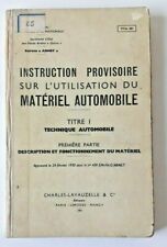 Livre instruction provisoire d'occasion  Rouen-