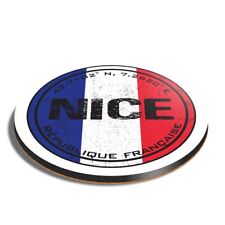 Redondo Mdf Coaster Nice França Flag Circle #59420 comprar usado  Enviando para Brazil