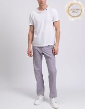 RRP€218 STONE ISLAND Chino Trousers W38 Purple Logo Patch Zip Fly for sale  Shipping to South Africa