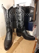 Womens black cowboy for sale  LEAMINGTON SPA