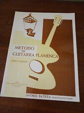 Método de Guitarra Flamenca de Andrés Batista (1992, Libro de bolsillo comercial ESPAÑOL) segunda mano  Embacar hacia Argentina