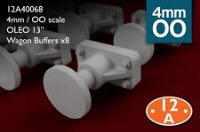 Usado, Escala OO / 4mm BR OLEO WAGON BUFFERS - 13" cabeças redondas x8 - Resina comprar usado  Enviando para Brazil