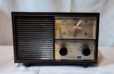 Rádio relógio antigo Philco Ford AM modelo nº R339BK testado belo rádio comprar usado  Enviando para Brazil