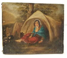 Antique oil canvas for sale  Canaan