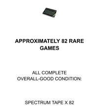 Spectrum tape games for sale  CARDIFF