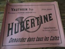 Affiche liqueur hubertine d'occasion  Einville-au-Jard