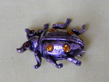 Metal beetle brooch for sale  LONGFIELD