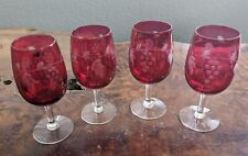 Cranberry etched grape for sale  Windsor