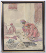 Irina Soboleva (b. 1920) "Tecelões de tapete turcomanos", desenho, 1946 comprar usado  Enviando para Brazil