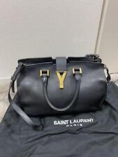 Yves Saint Laurent shoulder black YSL Cabas Bag Leather 30 cm W x 21 cm H   til salgs  Frakt til Norway