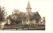 BRILLION WI FREDON'S CHURCH & PARSONAGE c1910 real photo postcard rppc wisconsin for sale  Shipping to South Africa