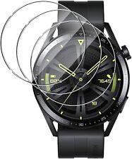 3x tempered glass glass film for Huawei Watch GT 3 46 mm armored film display protection 9H, used for sale  Shipping to South Africa