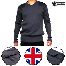 Sweter męski RAF dekolt w serek wojskowy brytyjska armia bluza sweter dzianinowy Wielka Brytania na sprzedaż  PL