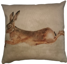 Leaping hare cushion for sale  WALLASEY
