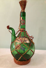 Vtg 1964 Spout Wicker Basket Decor Spaletti Chianti Green Glass Empty Bottle , occasion d'occasion  Expédié en France
