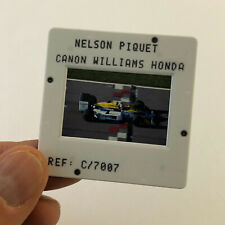 Nelson Piquet Canon Williams Honda carro DPPI 35MM imprensa foto slide corrida F1  comprar usado  Enviando para Brazil