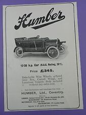 Humber h.p.car original for sale  COLEFORD