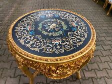 Opulent Italian Baroque/Rococo Gold Leaf Dining Table With Handpainted Top for sale  Shipping to South Africa