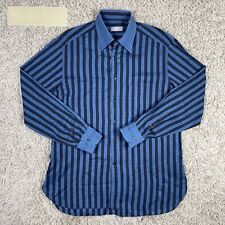 Stefano Ricci Men’s Blue Striped Long Sleeve Cotton Button Up Shirt 42/15.5 for sale  Shipping to South Africa