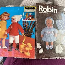 Doll knitting patterns for sale  GRANTOWN-ON-SPEY