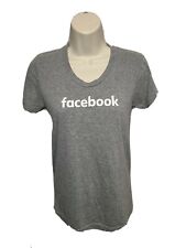 Usado, Camiseta feminina Facebook cinza pequena comprar usado  Enviando para Brazil