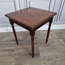 Vintage Wood Square Inlaid Coffee Table Side Table - Flame Mahogany Veneer? for sale  Shipping to South Africa