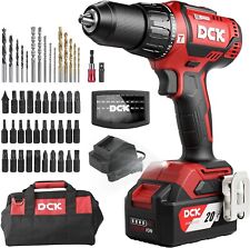 Used, DCK Brushless Cordless Hammer Drill,20V Max,36000 BPM,1/2" All-Metal Chuck for sale  Shipping to South Africa