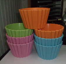 7 tigelas de plástico rígido melamina em forma de cupcake sobremesa sorvete cores neon comprar usado  Enviando para Brazil