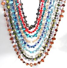 Collana Lunga 130cm  Madreperla pietre Dure,perle cristalli da donna,40 colori myynnissä  Leverans till Finland