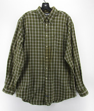 Used, VINTAGE Structure Shirt Men Medium Green Flannel Button Up Plaid Pocket  Preppy for sale  Shipping to South Africa