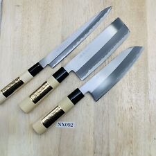 Lote de tres cuchillos de cocina de chef japonés sin usar  segunda mano  Embacar hacia Argentina