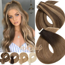 Balayage Tape In Real Remy Human Hair Extensions Thick 60PCS Full Head Skin Weft for sale  Shipping to South Africa