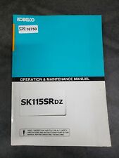 Kobelco sk115srdz hydraulic for sale  Womelsdorf