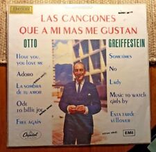 Otto Greiffestein-Las Canciones que a mi mas me Gustan-Colombia Import-RARE, gebruikt tweedehands  verschepen naar Netherlands
