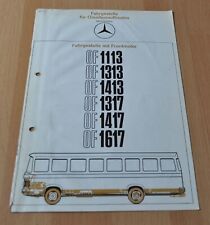 Folheto de chassi de ônibus Mercedes Benz OF 1113 1313 1413 1317 Prospekt 0174, usado comprar usado  Enviando para Brazil