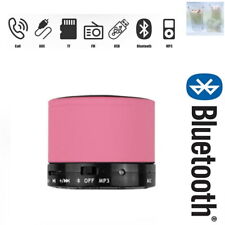 Mini Bluetooth Speaker Musik Mikrofon FM Radio Universal Tragbar Rosa comprar usado  Enviando para Brazil