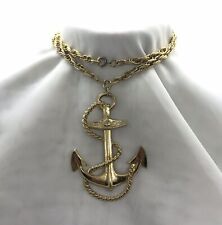 Gold tone anchor for sale  Flushing